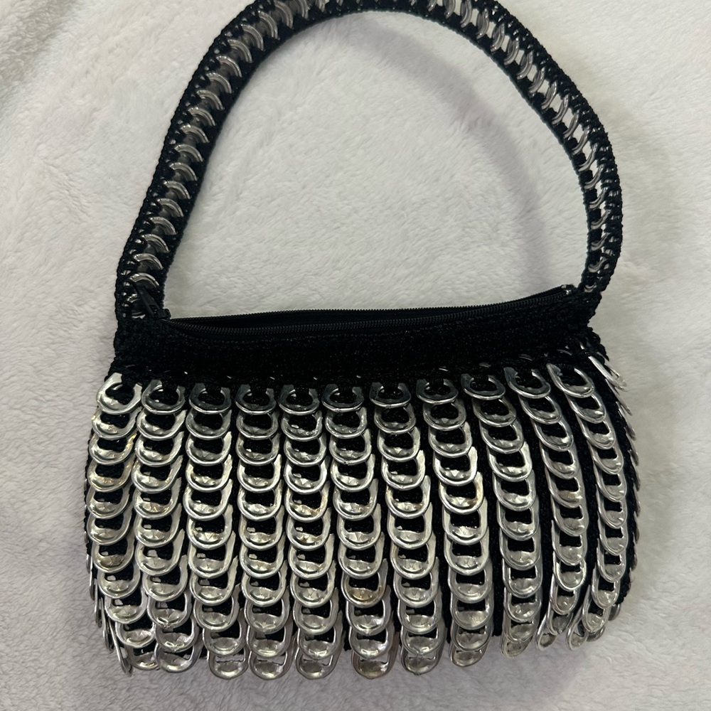 Hand-made bottle cap mini purse